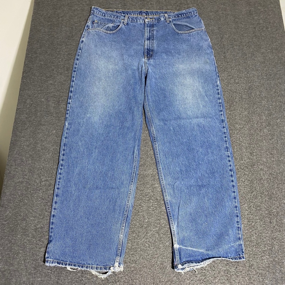 Polo Jeans Co Ralph Lauren Banner Jeans Mens 40x31 Baggy Blue Denim Vintage Y2K